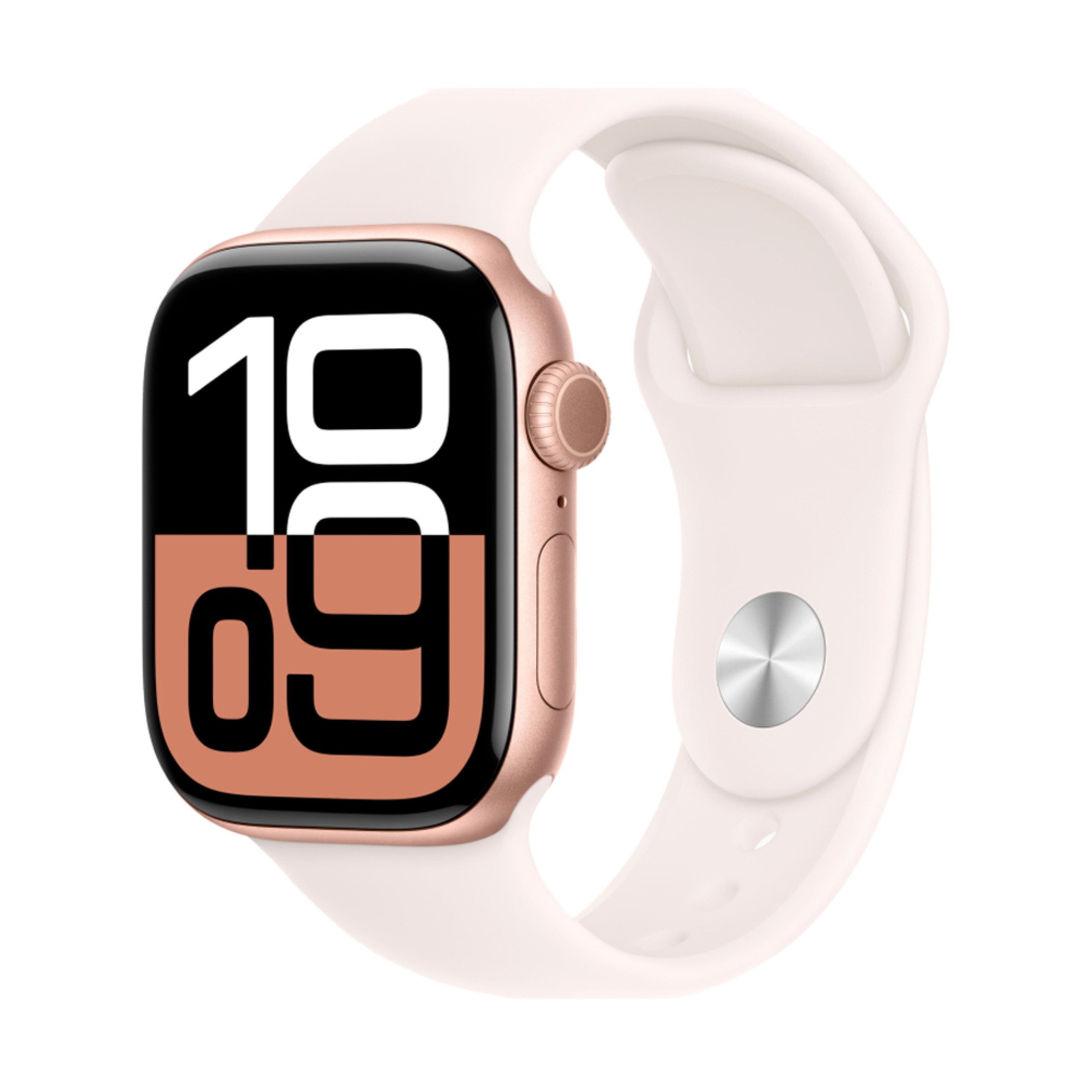 e2f7522535189b96ac24acf2144a73cc Apple Watch 10, 42 mm, Rose Gold Aluminium, Light pink Sport Band, M/L — изображение 1